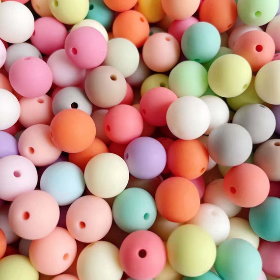Solid Gumball Bead Set - 6 Solid Gumball Bead Set - 6
