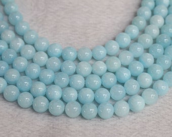 blue Malay jade Smooth Round beads 4mm 6mm 8mm 10mm 12mm Jade beads wholesale,Mountain Jade beads Candy Jade beads 15" strand