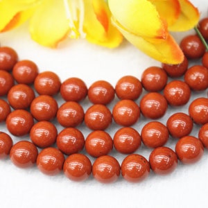 Natural Africa Red Jasper Smooth Round beads 4mm 6mm 8mm 10mm 12mm Red Jasper beads wholesale,beads supply 15&quot; strand