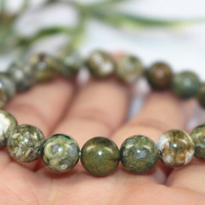 Natural Birdseye Rhyolite Perles Bracelet Birdseye Rhyolite Bracelet Birdseye Rhyolite Bracelet en gros, Bracelets de bijoux image 2