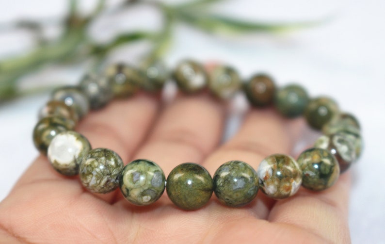 Natural Birdseye Rhyolite Perles Bracelet Birdseye Rhyolite Bracelet Birdseye Rhyolite Bracelet en gros, Bracelets de bijoux image 2