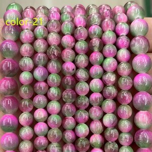 lce Silk Jade Smooth Round beads 4mm 6mm 8mm 10mm 12mm Malaysian Jade beads Mountain Jade Beads Candy Jade Beads 15 strand DIY Accessories