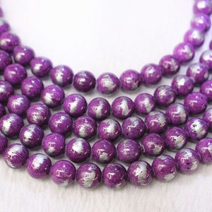 purple gold jade Smooth Round beads 4mm 6mm 8mm 10mm 12mm Malaysian Jade beads Brushed Silver Jade beads,Mountain Jade beads supply15&quot;strand