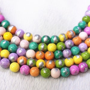 multicolor gold jade Smooth Round beads 4mm 6mm 8mm 10mm 12mm Jade beads Brushed Silver Jade beads,Mountain Jade beads supply15&quot;strand