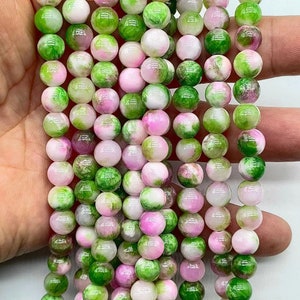 Multicolor Jade Smooth Round beads 6mm 8mm 10mm 12mm Persian Jade Beads supply 15" strand DIY Accessories