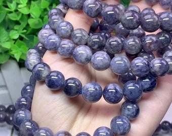 Natural AAA tanzanite beads bracelet 8mm 9mm 8mm 10mm 11mm 12mm tanzanite Bracelet wholesale Loose stone beads