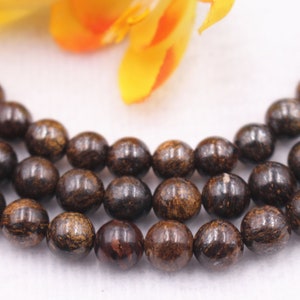 Natura Bronzite Smooth Round beads 4mm 6mm 8mm 10mm 12mm Bronzite beads wholesale,beads supply 15&quot; strand