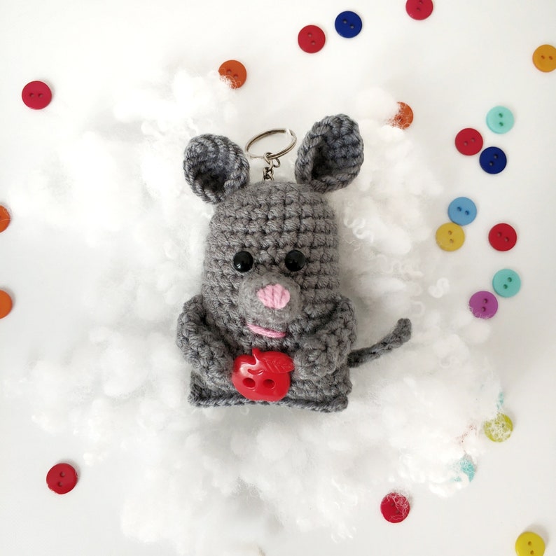 PATTERN The Mouse key chain pattern crochet toys pdf small Etsy