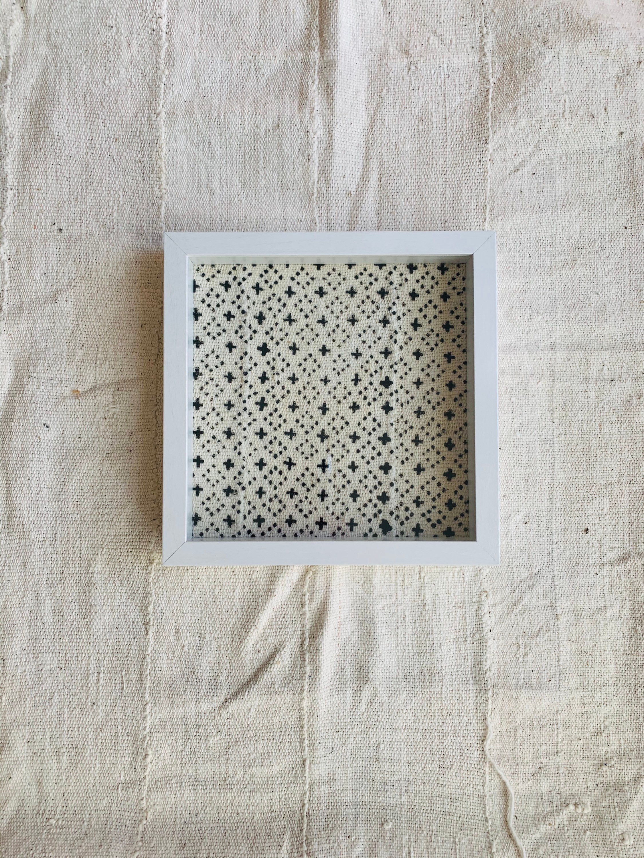 Modern Framed Textile Art Authentic African Mud Cloth Etsy