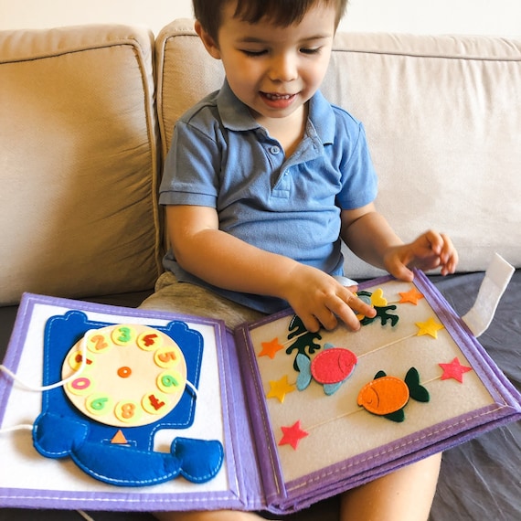 Montessori Busy Board Ab 1 Jahr – Lernspielzeug Mit Sticker-Funktion