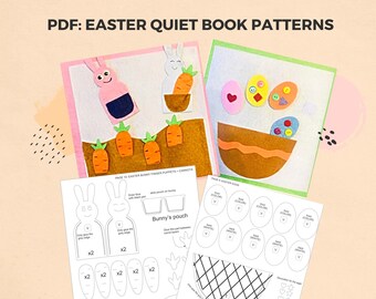 EASTER Quiet book PDF | Quiet Book DIY | Super Simple Quiet Book | Quiet book pattern | Easter craft for kids | Easter Book for Kids
