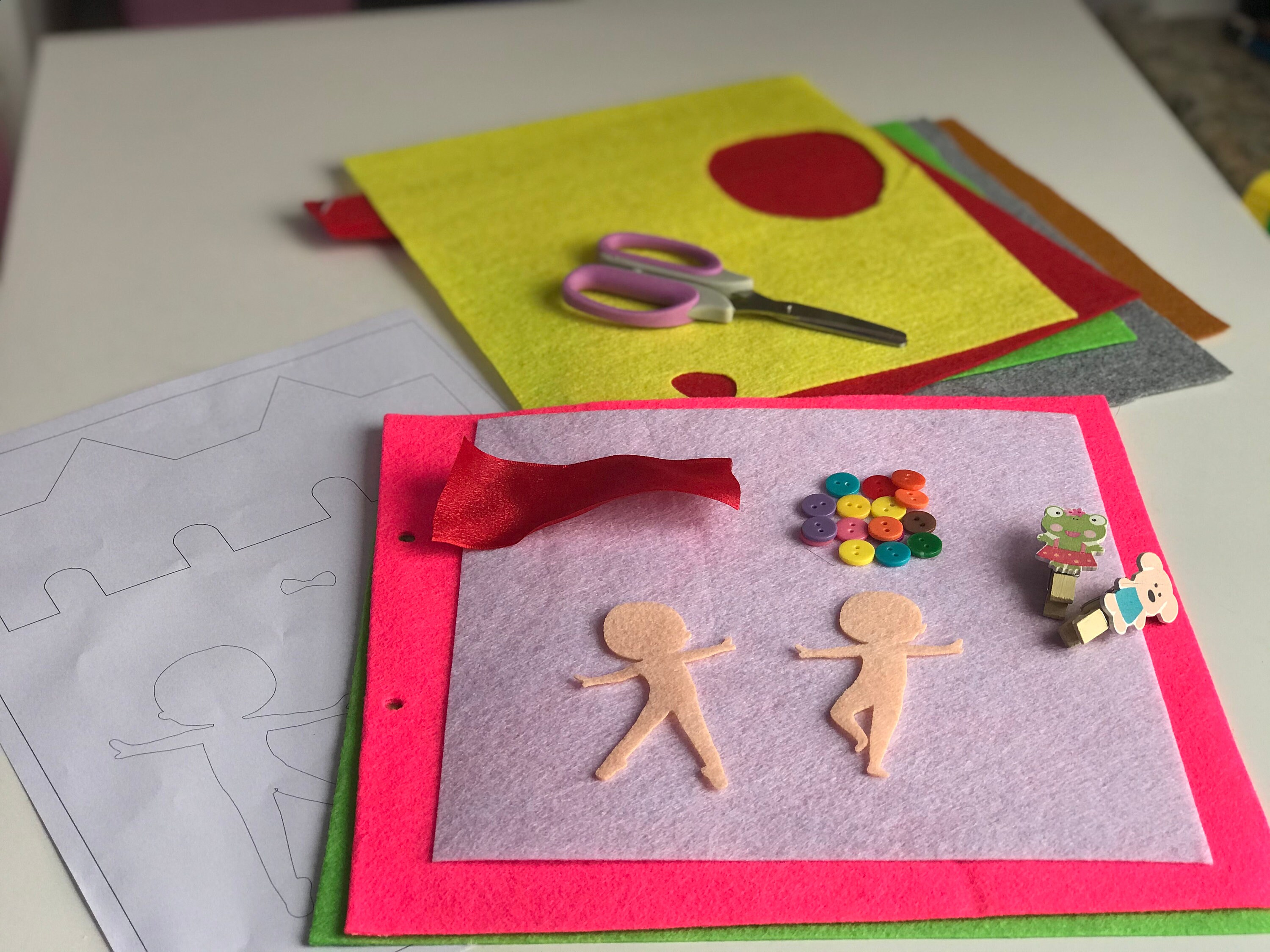 Montessori Quiet Book Patterns & DIY Kit Quiet Book Toddler Easy DIY