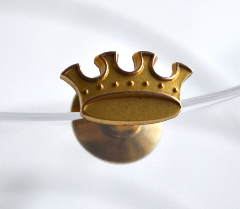 Royal Tie Holder Tie Tack Tiny Gold Crown Tie Pin Antique Pin Gold King Lapel Pin Victorian Collar Pin Suit Brooch Crown Badge