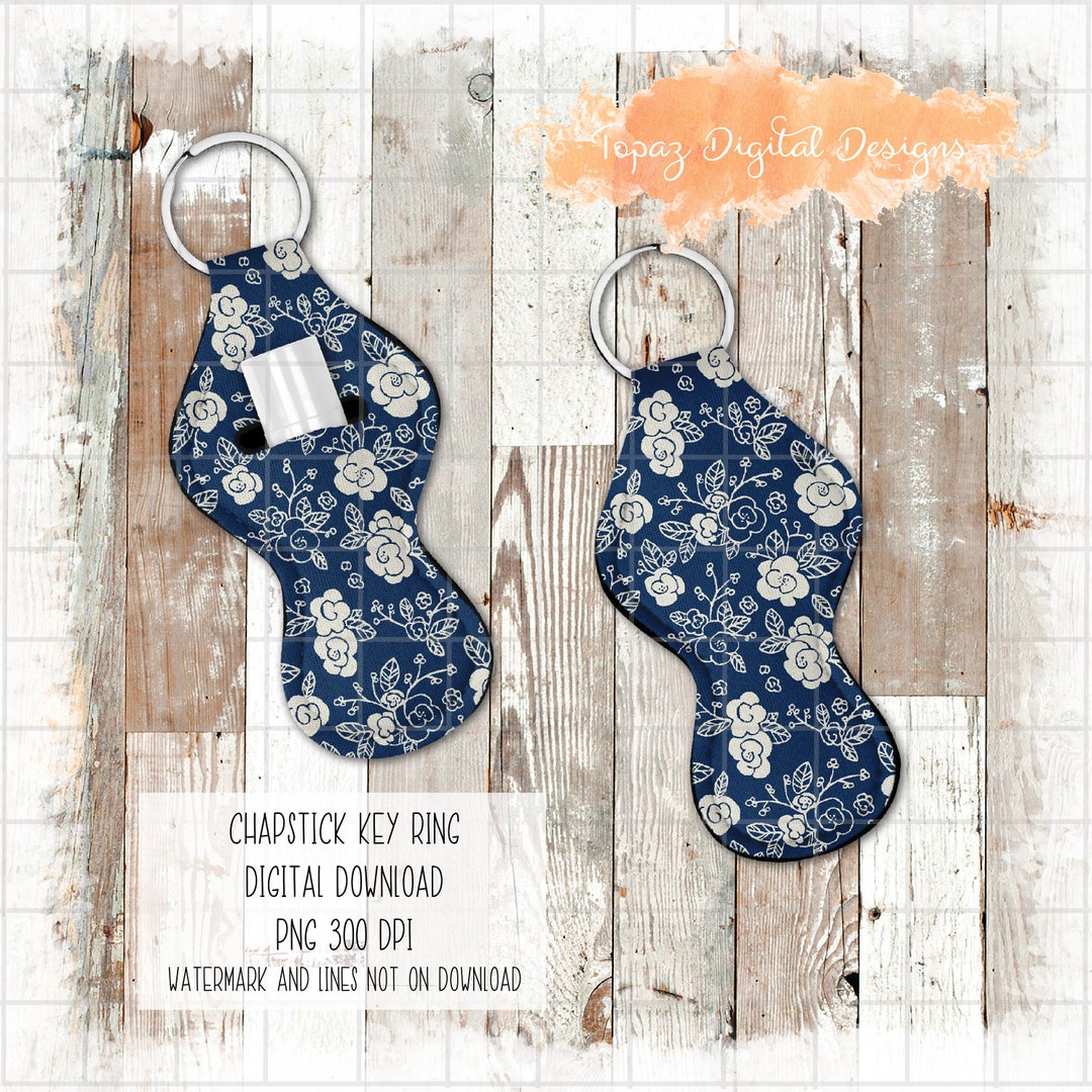 Digital Download Lip Balm Holder Keyring Design, Sublimation, Png File