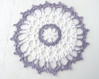 Crochet Round Doily, Colored Crochet Doily, Linen Crochet Doily , Décoration de table, Décor intérieur, Tea Decor, Crochet Lace Doily