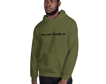POUBELLE B! Pull à capuche