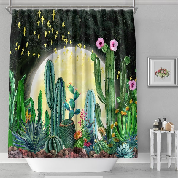 iLiveX Shower Curtain - Original Design Hand Drawn Pattern, Boho Funny Print Polyester Fabric Waterproof Shower Curtain Set, Hooks Included