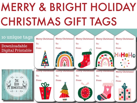 10+ Free Printable Gift Tags Perfect for Handmade Gifts