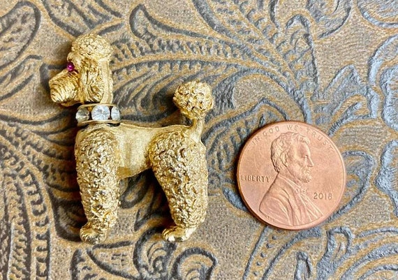 Vintage Napier Poodle Brooch Grace Style         … - image 7