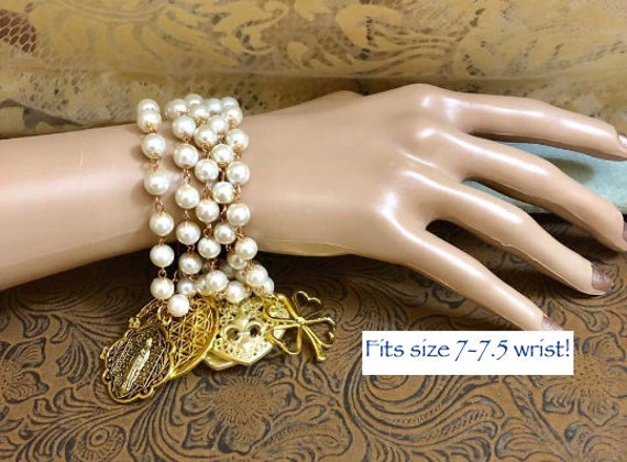 Grace kelly pearl bracelet new arrivals