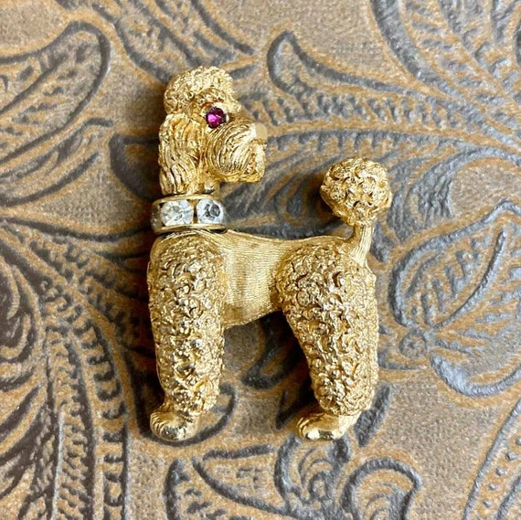 Vintage Napier Poodle Brooch Grace Style         … - image 5