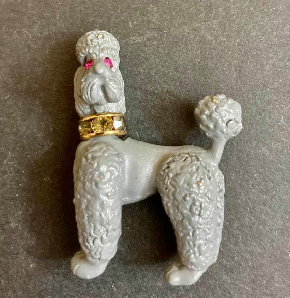 Vintage Napier Poodle Brooch Grace Style         … - image 5