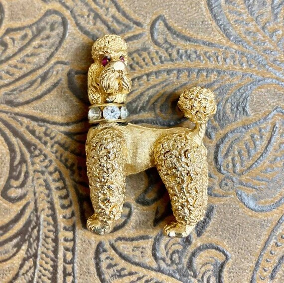 Vintage Napier Poodle Brooch Grace Style         … - image 3