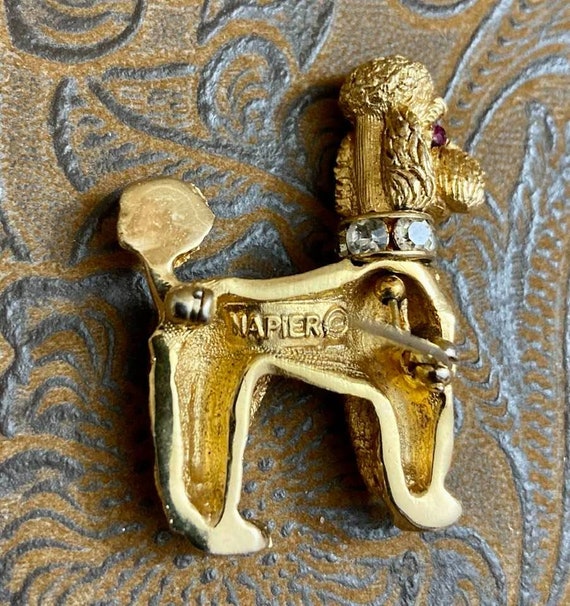 Vintage Napier Poodle Brooch Grace Style         … - image 9