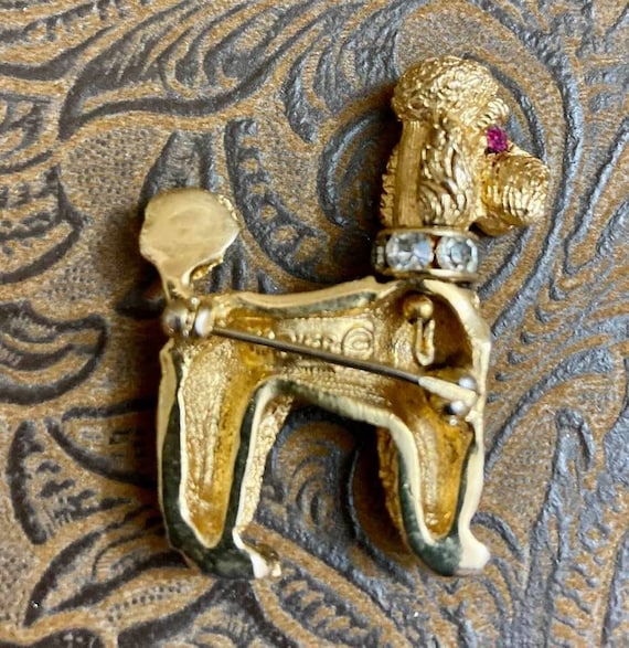 Vintage Napier Poodle Brooch Grace Style         … - image 8