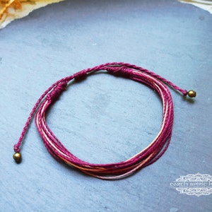 Purple bracelet women, Purple thread bracelet, Empowered women bracelet, Bohemian bracelet, Macrame bracelet, Gift for women, Feminist gifts