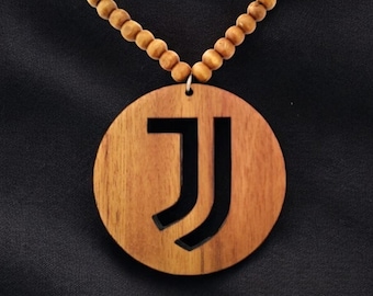 Elegant Juventus Car Charm, Italian Football Juve Car Accessories, Unique Gift For Tifosi, Teak Wood Juventus Car Decor, Juve fan gift
