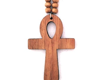 Ciondolo per specchietto retrovisore, Ankh da appendere in auto, amuleto di protezione spirituale, simbolo egizio, accessorio per auto, regalo portafortuna
