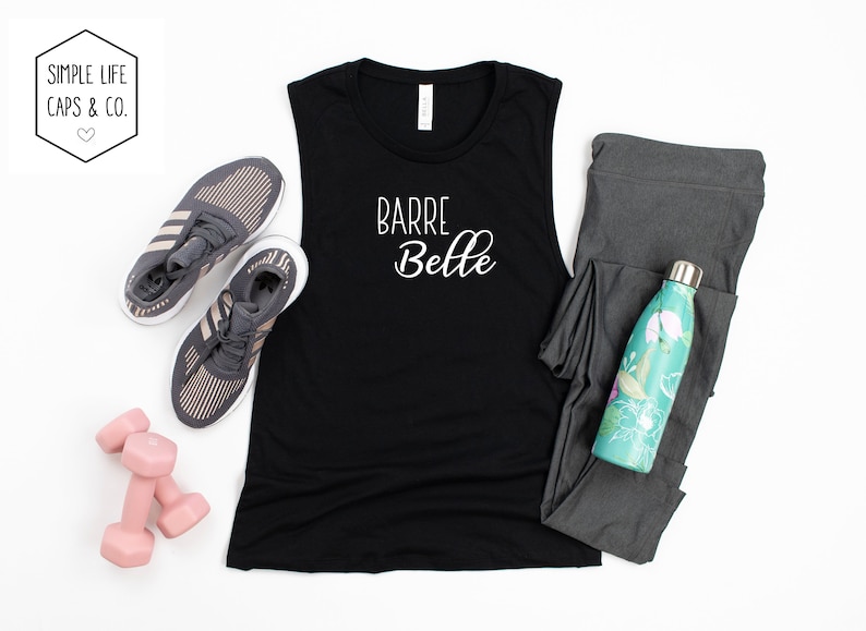 Barre Belle Muscle Tank Workout Tank Woman/'s Exercise Tank
