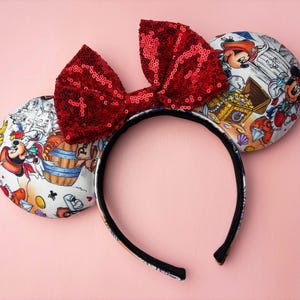 Pirate Mouse Ears, Disney Pirate Ears, Pirates of the Caribbean Ears, Disney Cruise Ears, Minnie Ears, Disney Ears