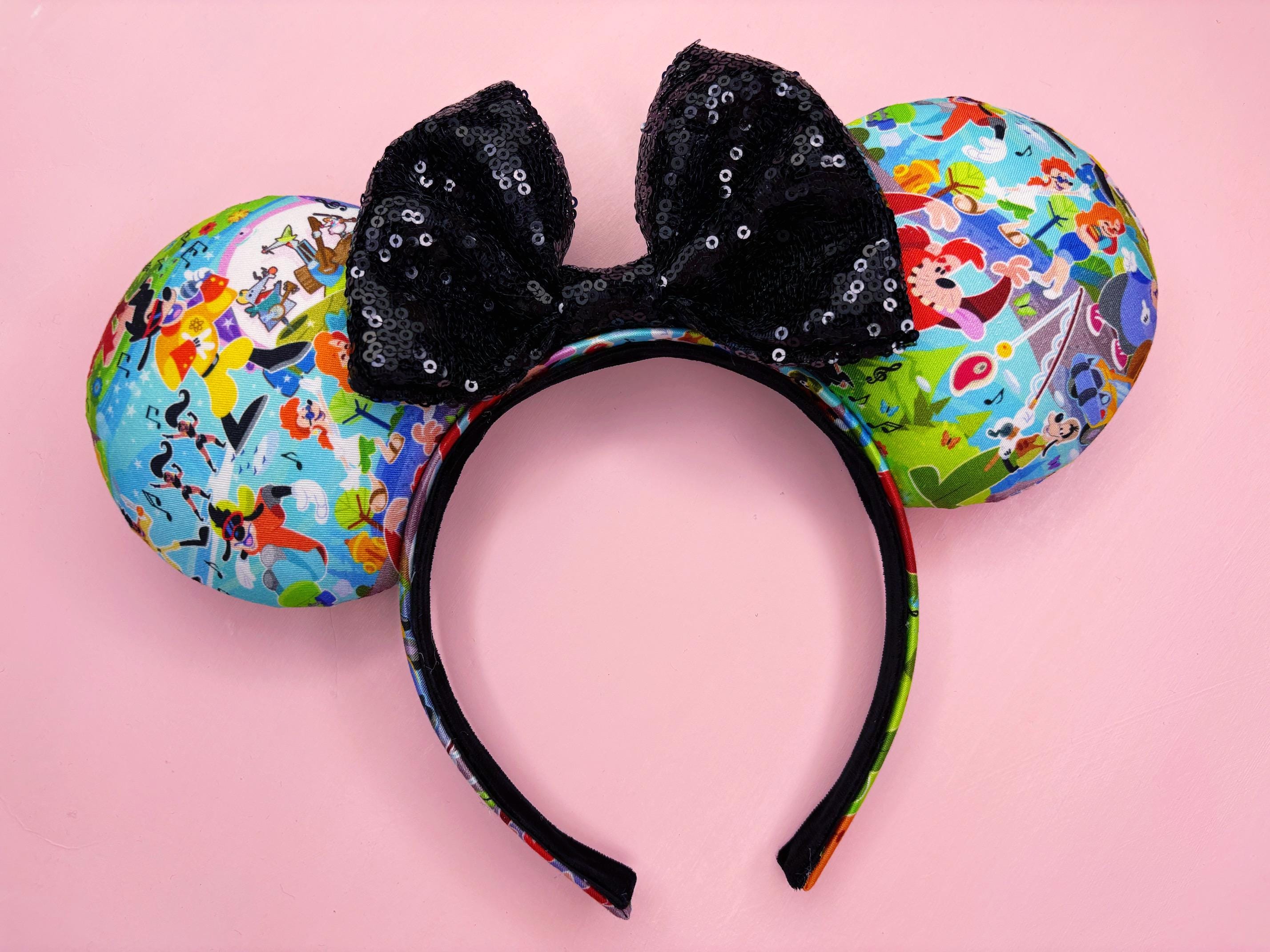 DISNEY BUNDLE Vintage 90\'s Walt Disney MICKEY MOUSE Watch & Minnie Headband 1990 main image 3