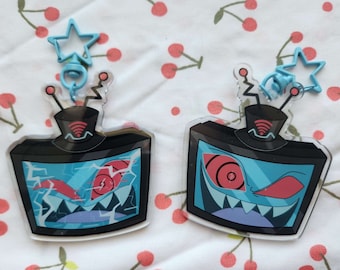 Hazbin Hotel Vox Double Sided Keychain