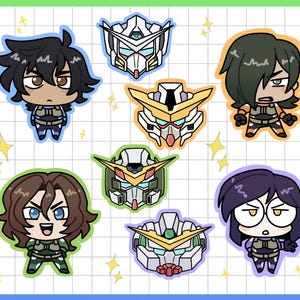 Gundam 00 Sticker Bogen