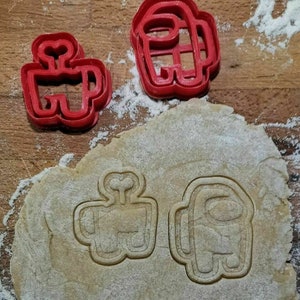 Among Us Cookie Cutter / Fondant Cutter 2 Piece Set Perfect for School Holidays Christmas