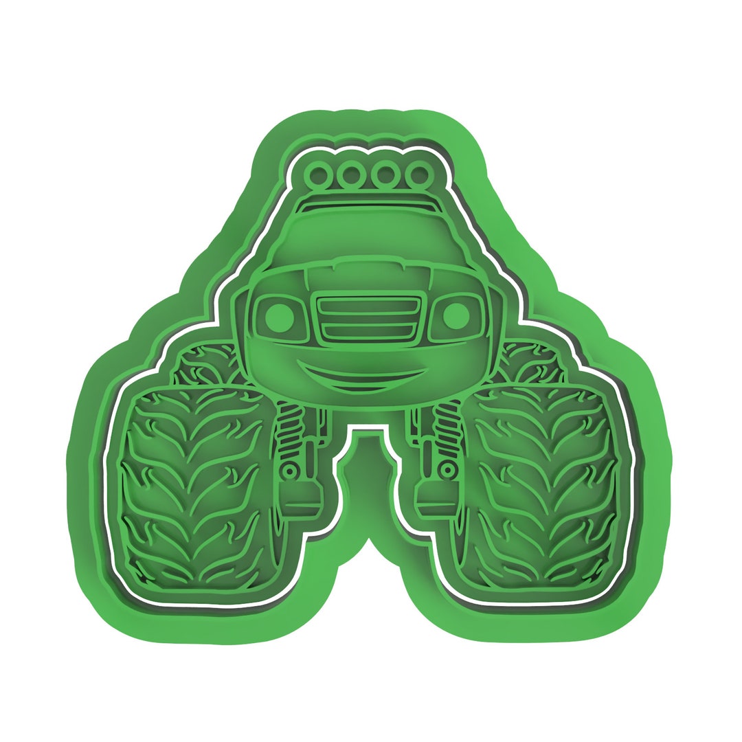 Blaze Monster Truck Cookie Cutter 2pce Set Etsy