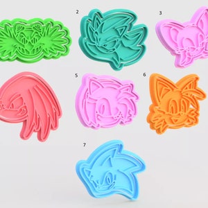 Sonic Cookie Cutter Stamp & Embosser Set