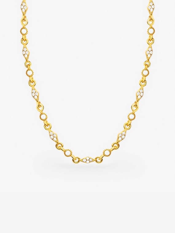 Monica Vinader 18ct Gold-Plated Vermeil Silver Heritage Link Chain Necklace  | Liberty