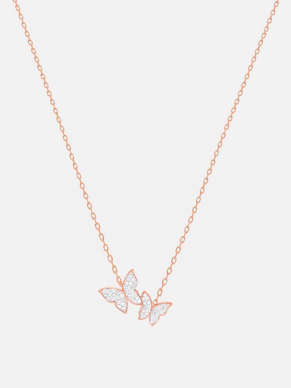 Rose Gold Butterfly Necklace Butterfly 