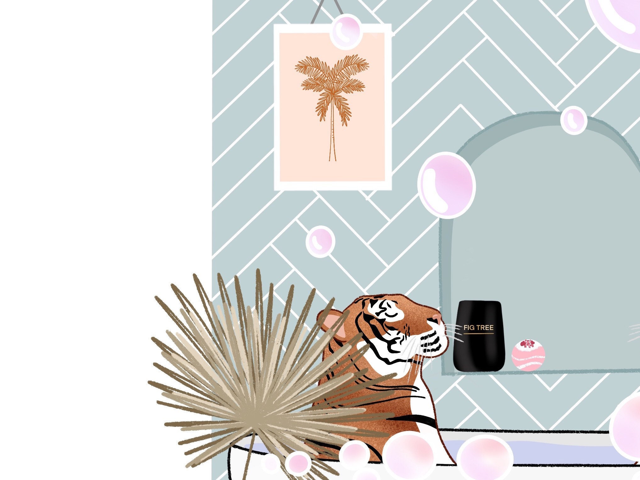 Tiger Bath Print // Bathroom Prints Bathroom Wall Art Etsy Australia