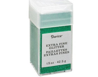 Emerald Green Extra Fine Glitter 1.5oz - Metallic Glitter, Loose Glitter, Kids Crafts, Glitter for Ornaments, Christmas Green Glitter