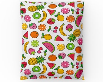 Fruit 10" x 13" Poly Mailers - Shipping Envelopes, Designer Mailers, Fruit Mailing Bags, Shipping Bags, Shipping Envelope Bags, Flat Bags