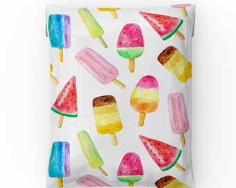 Popsicle 10" x 13" Poly Mailers - Kids Designer Mailers, Shipping Envelope Bags, Shipping Envelopes, Mailing Bags, Flat Bags, Shipping Bags