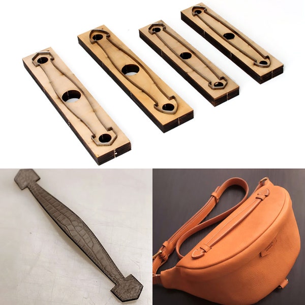 Leather craft Shoulder Hand Bag Handle Cutting Mold Cutter Die Japan Knife Art Template mould Tools Set