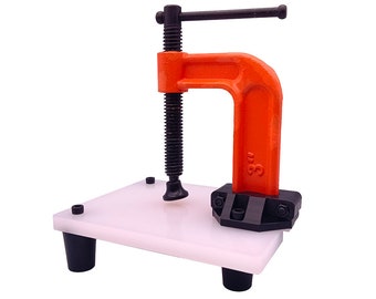 Baver Orange Color Portable Destok Leather Craft Cold Press Embossing Cutting Die/Stamping/Molding/Moulding Machine DIY Embosser Tools