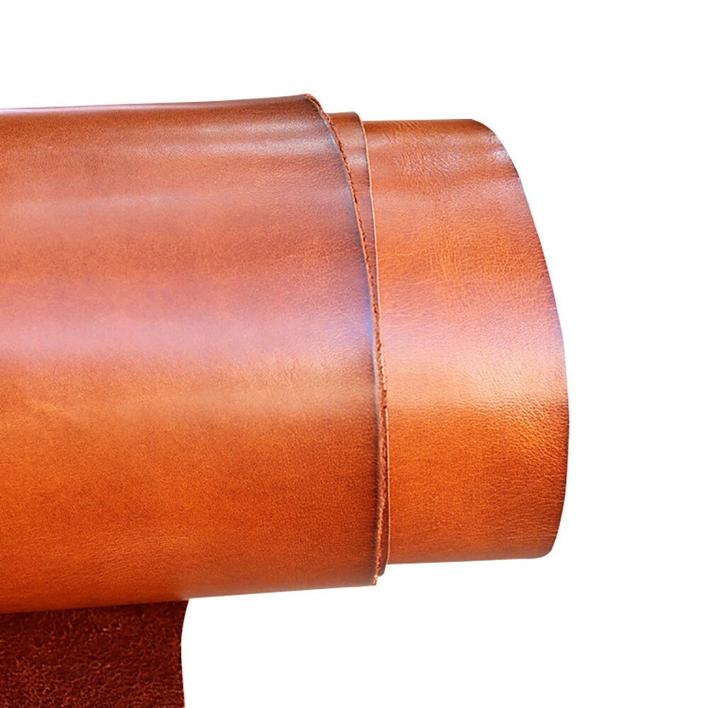 Vegetable-Tanned Full Grain Cowhide Leather Strips - 7/8 Oz Weight, Made In Canada
