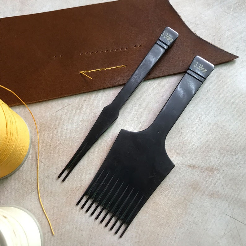 French Style Leather Craft Black Color Pricking Irons Etsy